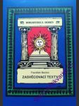 Zasvěcovací texty - bardon františek - náhled