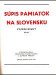 Súpis pamiatok na slovensku ii. - náhled