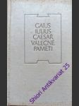 Válečné paměti - caesar gaius iulius - náhled
