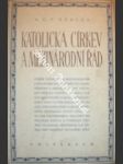 Katolická církev a mezinárodní řád - beales a.c.f. - náhled