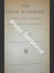 Náš mateřský jazyk - FLAJŠHANS Václav - náhled