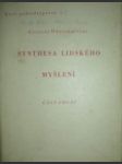 Synthesa lidského myšlení - část první - dwelshauvers georges - náhled